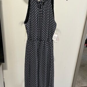 Morgan Taylor Black and White Geometric Maxi Dress